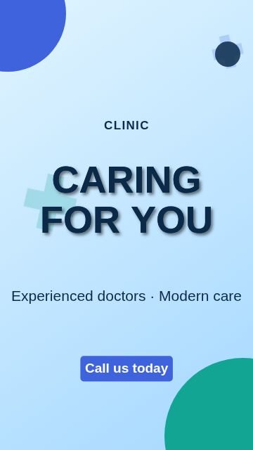 Clinic and health Corners story template, 1080 by 1920