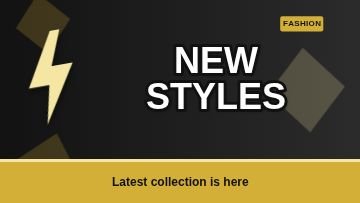 Clothing store Ribbon thumbnail template, 1280 by 720