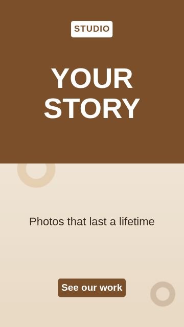 Photography Half and half story template, 1080 by 1920