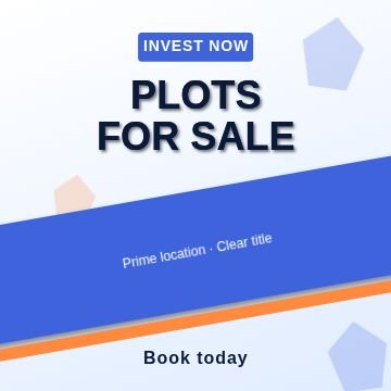 Real estate Diagonal post template