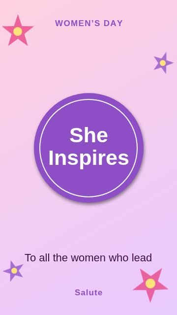 Women’s Day Circle badge template, 1080 by 1920