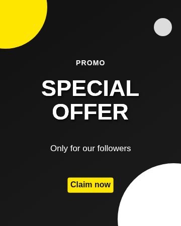 Promotion Corners template, 1080 by 1350