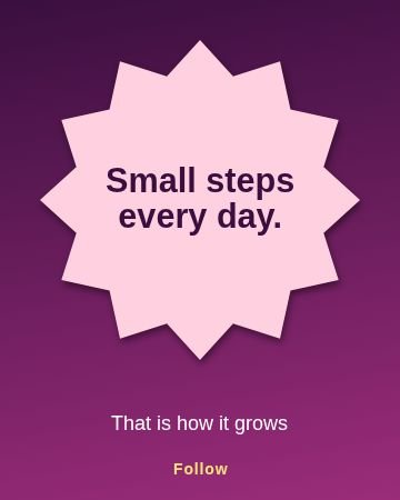 Quote Burst template, 1080 by 1350