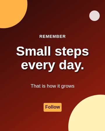 Quote Corners template, 1080 by 1350