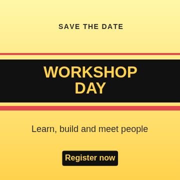 Event Stripes template, 1080 by 1080