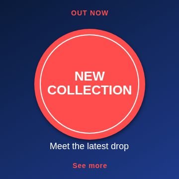 New arrival Circle badge template, 1080 by 1080