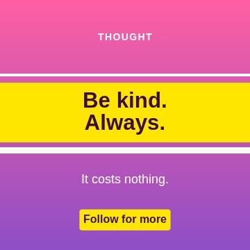 Quote Stripes template, 1080 by 1080