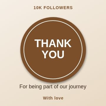Thank you Circle badge template, 1080 by 1080