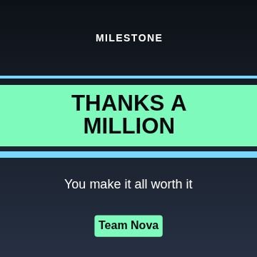 Thank you Stripes template, 1080 by 1080
