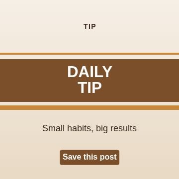 Tip of the day Stripes template