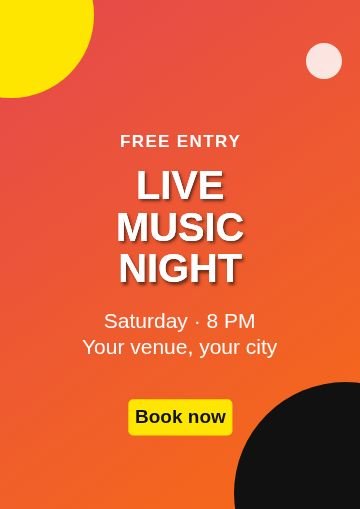 Event Corners template, 1654 by 2339