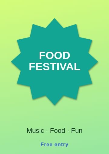 Festival Burst template