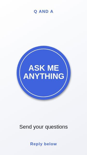 Ask me Circle badge template, 1080 by 1920