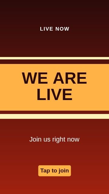 Going live Stripes template, 1080 by 1920