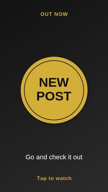 New post Circle badge template