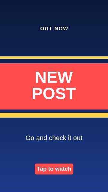 New post Stripes template, 1080 by 1920