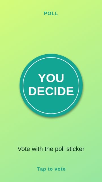 Poll Circle badge template