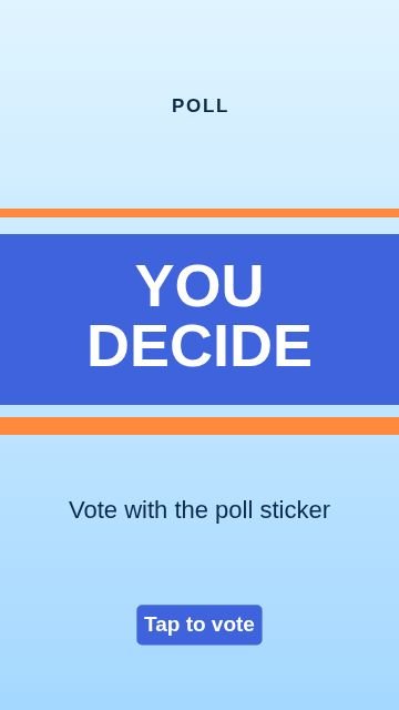 Poll Stripes template, 1080 by 1920