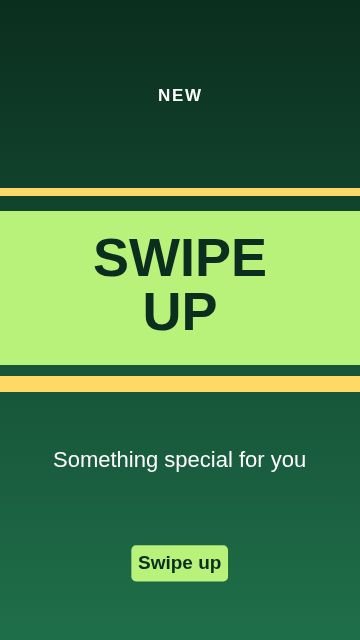 Swipe up Stripes template, 1080 by 1920
