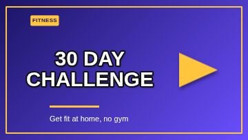 Fitness Frame template, 1280 by 720
