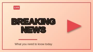 News Frame template, 1280 by 720