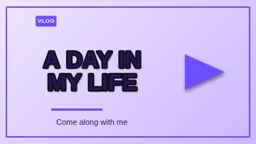 Vlog Frame template, 1280 by 720